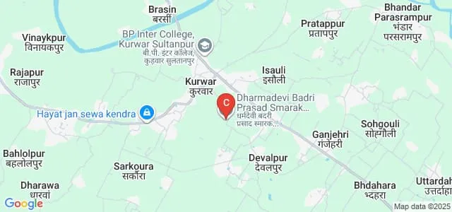 Dharma Devi Badri Prasad Smarak Mahavidyalaya, Sultanpur Map