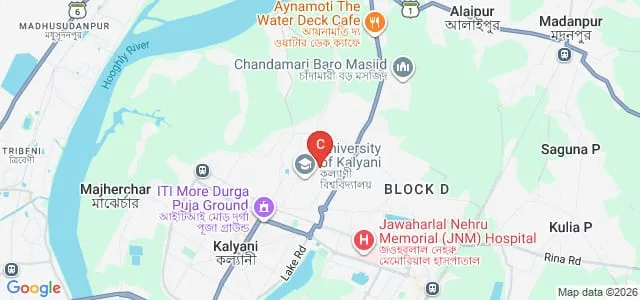 Department of Computer Science and Engineering, University of Kalyani, Kalyani Map