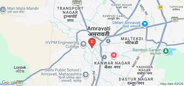 Post Graduate Department of Computer Science and Technology, Shree Hanuman Vyayam Prasark Mandal, Amravati Map