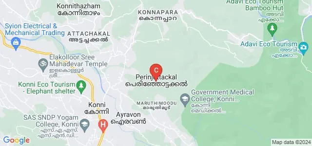 College of Indigenous Food Technology, Pathanamthitta Map