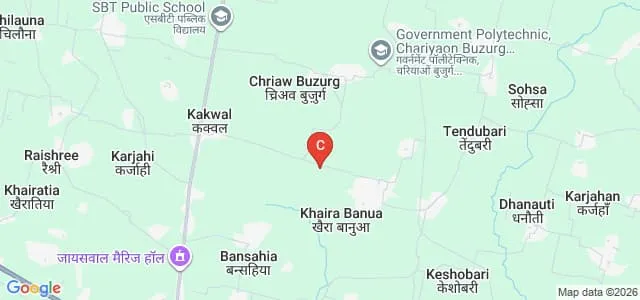 Bhrigurashan Rai Mahila Mahavidyalya, Deoria Map