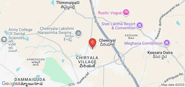 Geethanjali College of Engineering and Technology, Keesara Map