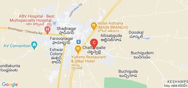 Vivekananda Institute of Science and Information Technology, Mahaboobnagar Map