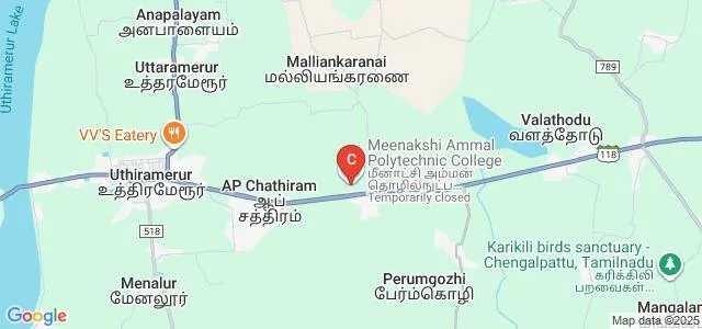 Meenakshi Ammal Polytechnic College, Uthiramerur Map