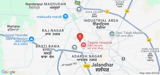 Mahatma Hans Raj Dav Institute of Nursing, Jalandhar Map