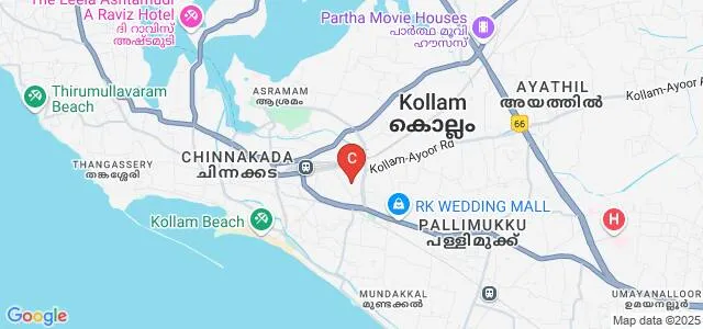 Bishop Jerome Institute, Kollam Map