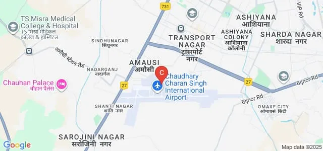 Aeronautical Training Institute, Lucknow Map