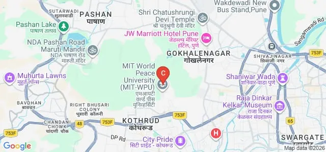 MIT WPU School of Pharmacy, Pune Map