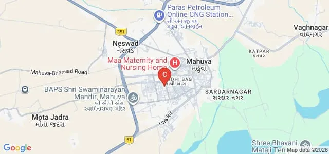 Smt KB Parekh College of Computer Science, Mahuva Map