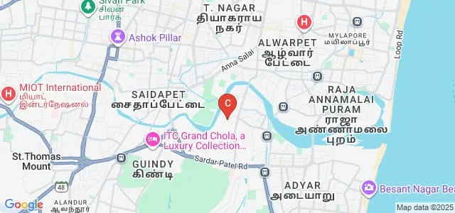 Madras School of Economics, Chennai Map