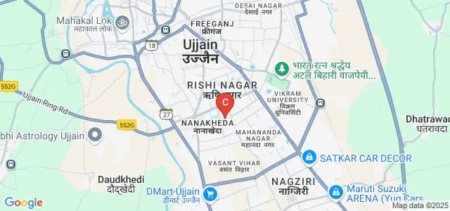 Jawaharlal Nehru Institute of Business Management, Ujjain Map