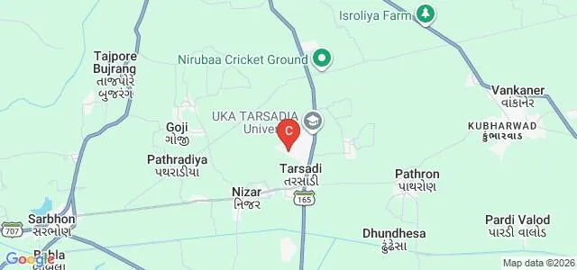 Asha M Tarsadia Institute of Computer Science and Technology, Bardoli Map