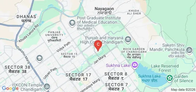 DAV College, Chandigarh Map