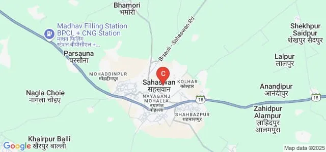 Government Degree College, Sahaswan Map