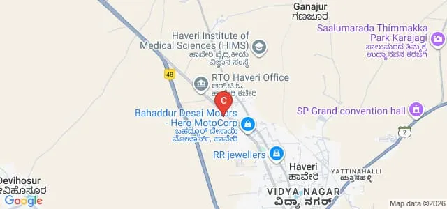 Sindagi Shantaveereshwar Ayurvedic Medical College-Hospital, Haveri Map