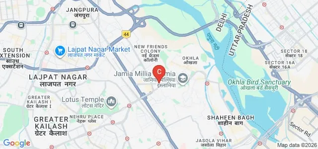 Holy Family Hospital, New Delhi Map