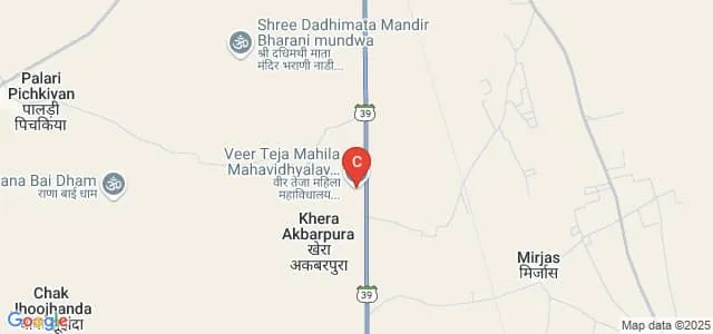 Veer Teja Mahila Shikshan and Shodh Sansthan, Nagaur Map