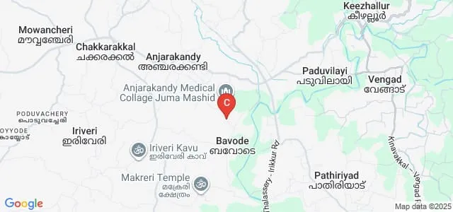 College of Nursing Kannur Medical College, Anjarakandy Map