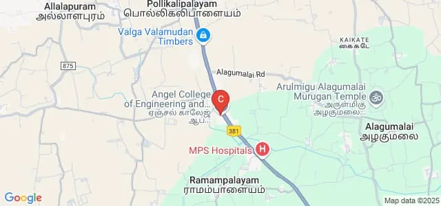 Angel College of Engineering and Technology, Tirupur Map