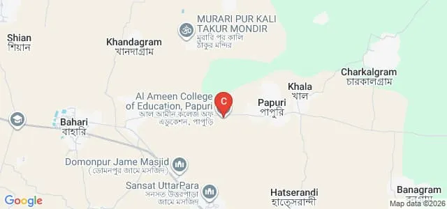 Al Ameen College of Education, Papuri Map