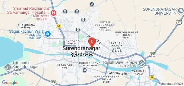District Institute of Education and Training, Surendranagar Map
