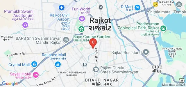 National School of Interior Design, Rajkot Map