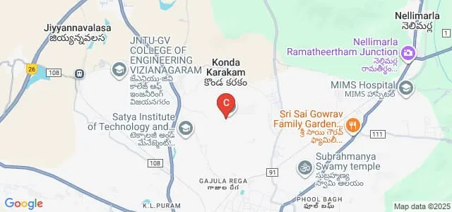 Andhra University Campus, Vizianagaram Map