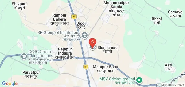 SR Group of Institutions College of Pharmacy, Jhansi Map