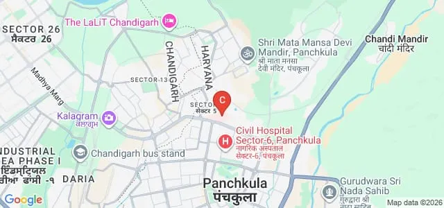Command Hospital, Chandimandir, Panchkula Map