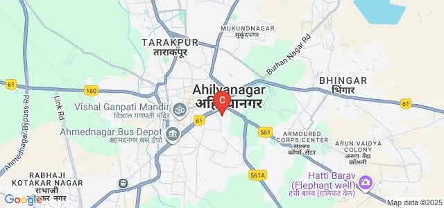 BPHE Society's Ahmednagar College, Ahmednagar Map