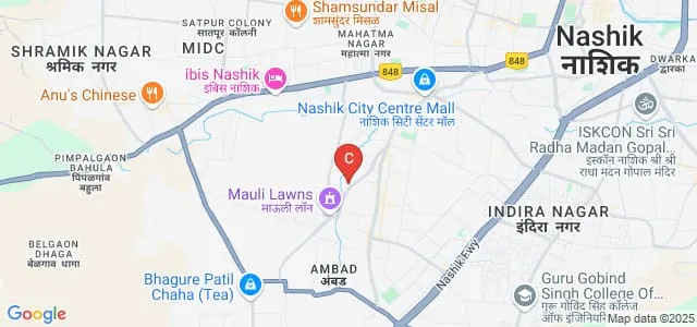 Dhanvantari DMLT College, Nashik Map