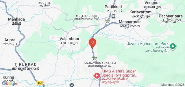 Breethink School of Design, Malappuram Map