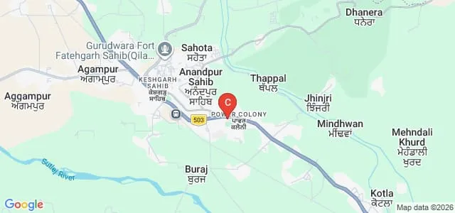 Sri Guru Teg Bahadur Khalsa College, Anandpur Sahib Map