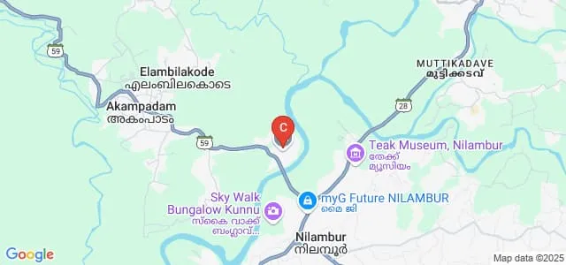 Amal College of Advanced Studies, Nilambur Map