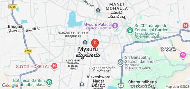 MMK and SDM Mahila Maha Vidyalaya, Mysore Map