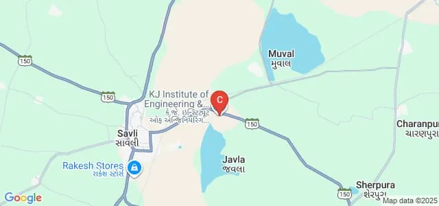 KJ Institute of Engineering and Technology, Vadodara Map