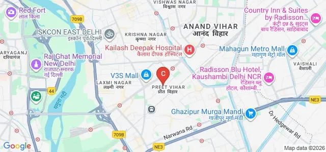 Mother Teresa Institute of Management, Delhi Map