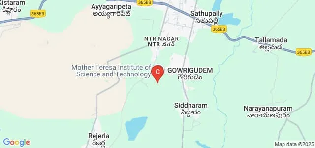 Mother Theresa Institute of Science and Technology, Sathupally Map