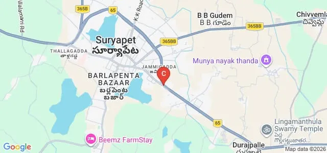 RKLK College of Education, Suryapet Map