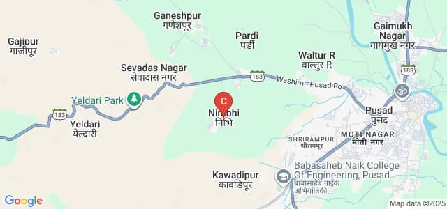 Shri Gajanan Maharaj Sansthan's Ayurved Mahavidyalaya, Pusad Map