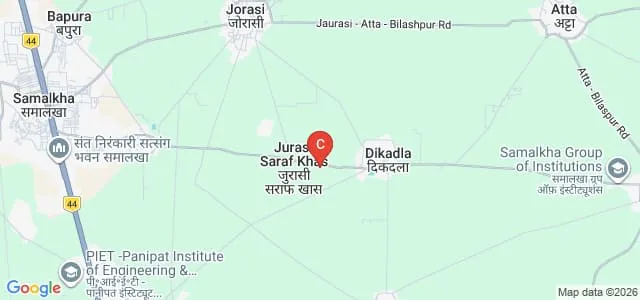 SJS International College of Education, Panipat Map