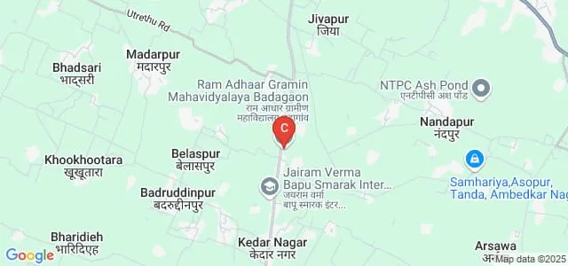 Ram Aadhar Gramin Mahavidyalaya, Ambedkar Nagar Map