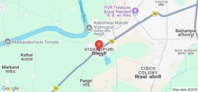 Sahayog Sevabhavi Sanstha's Indira College of Pharmacy, Nanded Map