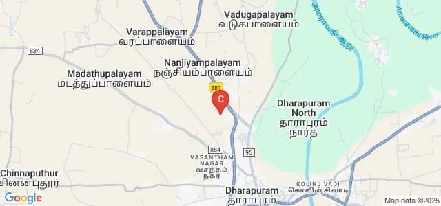 Maharani Polytechnic College, Dharapuram Map