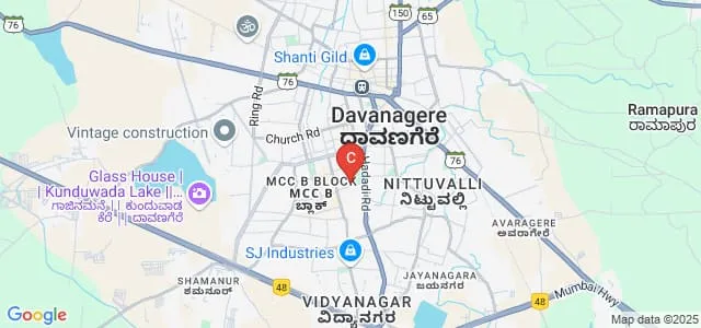 DRM Science College, Devangere Map