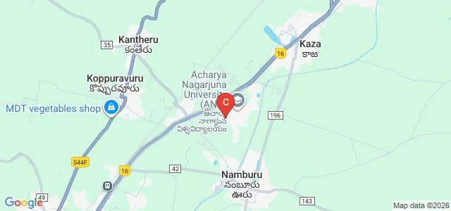 Dr YSR ANU College of Engineering and Technology, Guntur Map