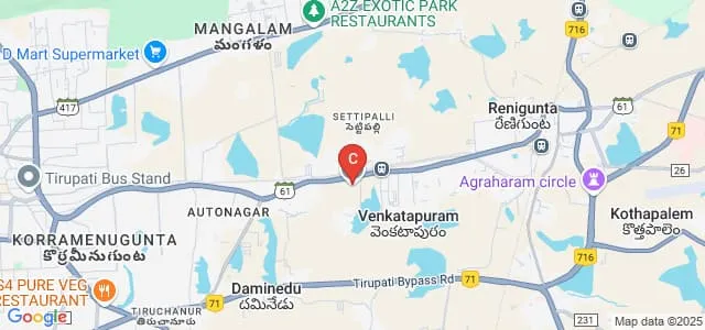 Chadalawada Ramanamma Engineering College, Tirupati Map