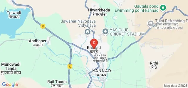Padmavati Arts and Science College, Kannad Map