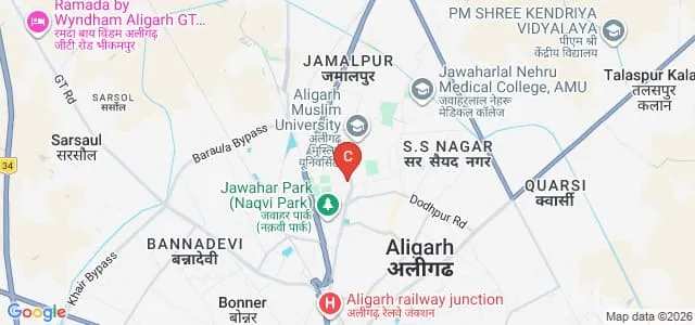Women's College, Aligarh Muslim University, Aligarh Map