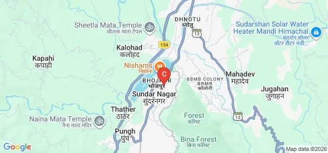 Jawaharlal Nehru Government Engineering College, Sundernagar Map